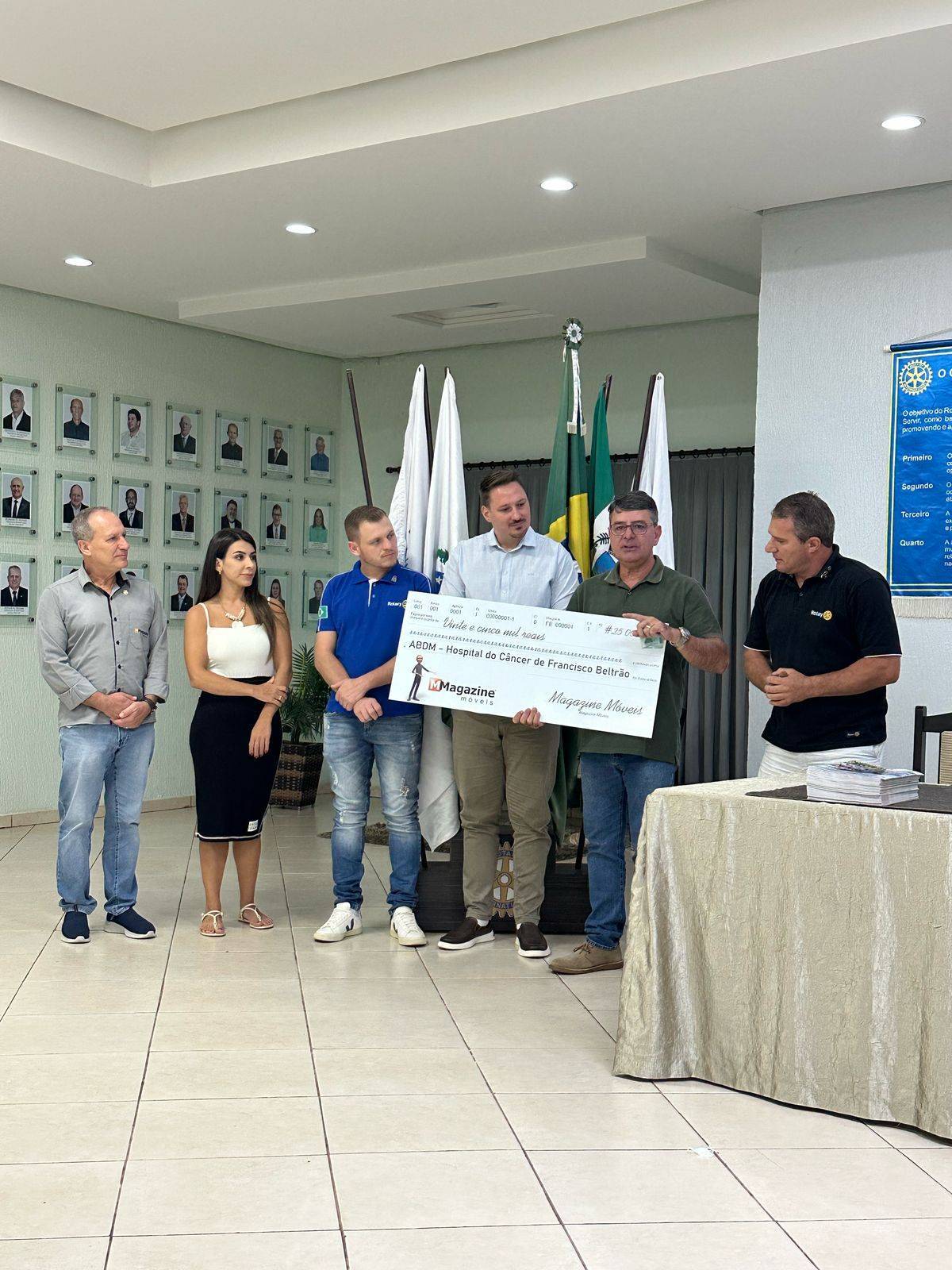 Doação de 25 mil reais ao Ceonc