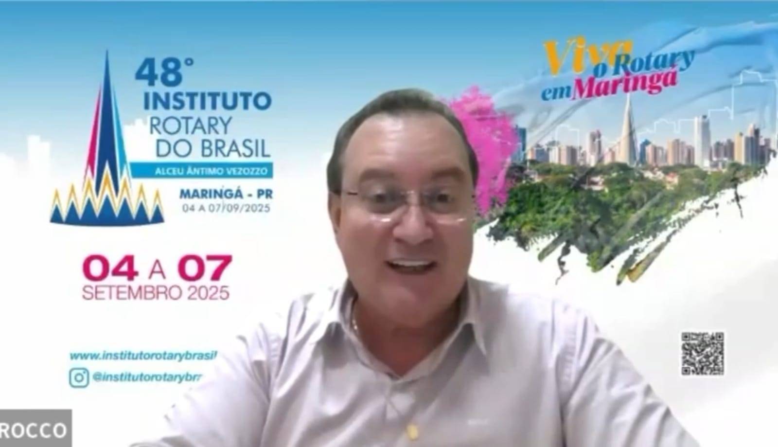 O Coordenador do Rotary Brasil - Gov. Claudiney Rocco tem um recado especial para você do Distrito 4480.