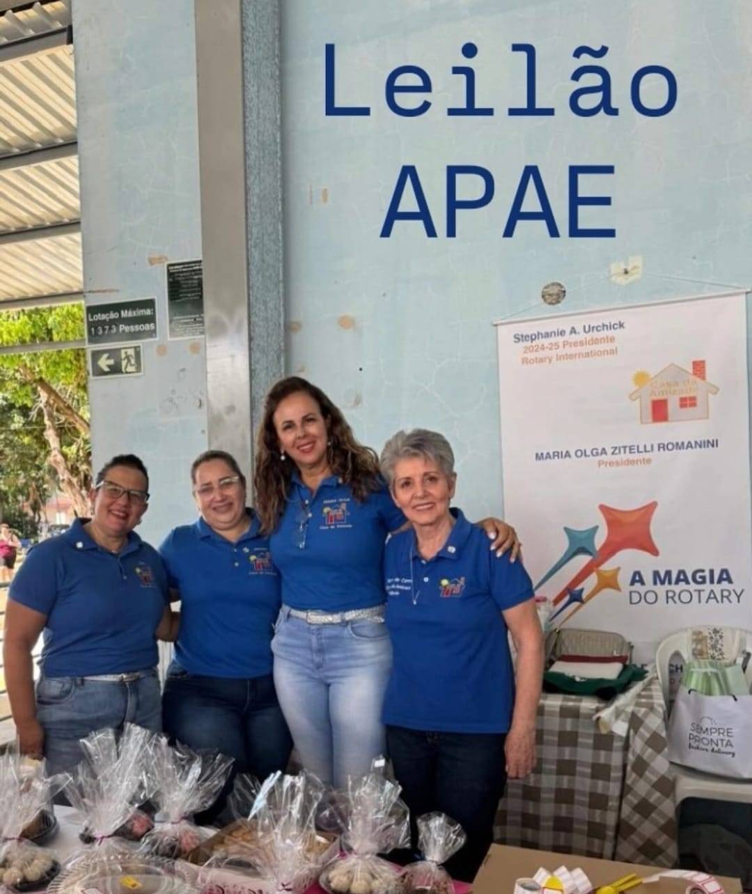 Casa da Amizade de Itápolis Participou do Leilão do Gado da APAE