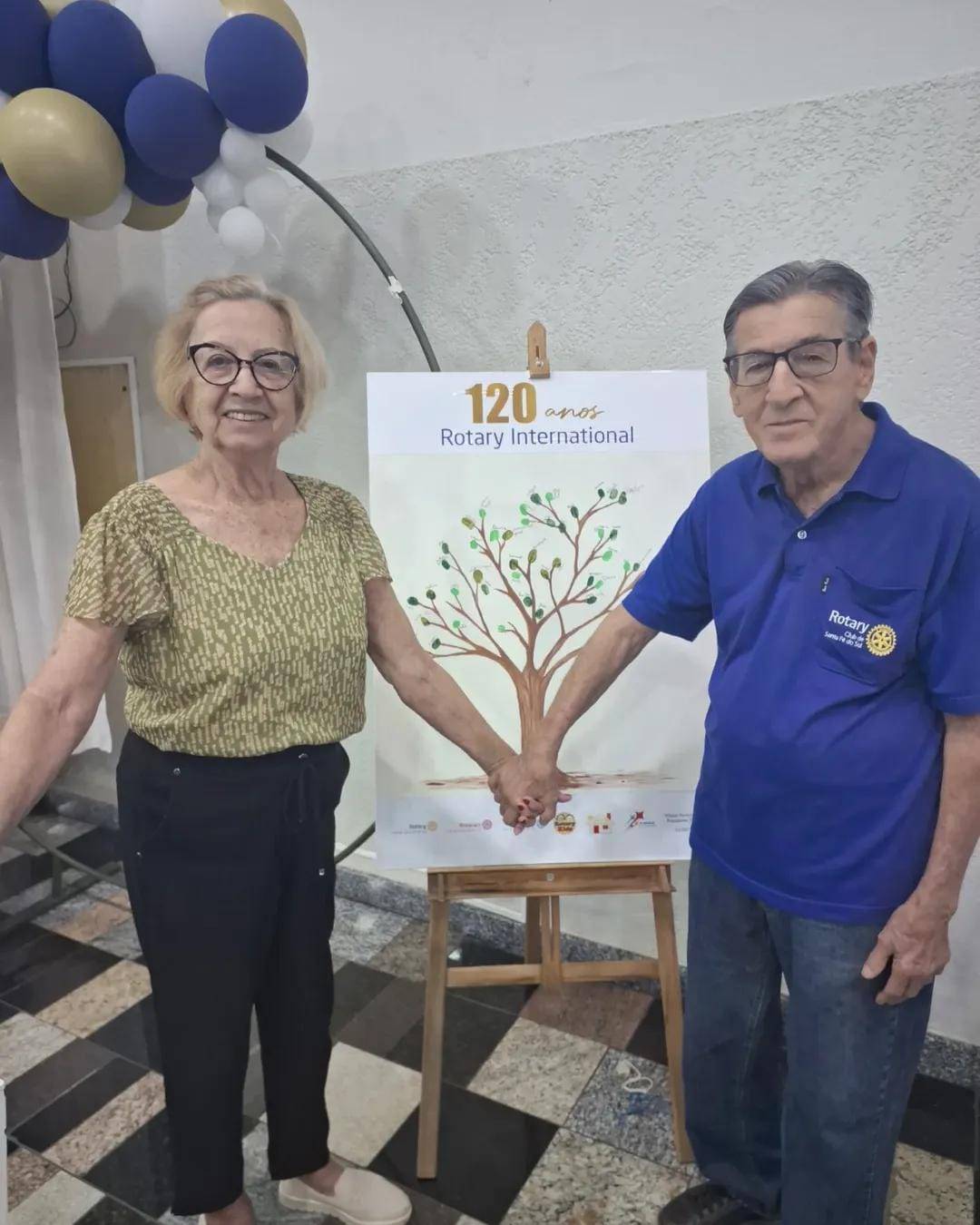 Casal rotariano do Rotary Club de Santa Fé do Sul completa 55 anos de associação ao Rotary Club
