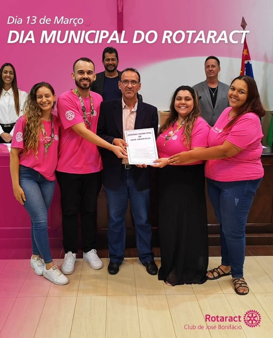 Câmara Municipal de José Bonifácio Vota para 13 de Março ser o Dia Municipal do Rotaract 