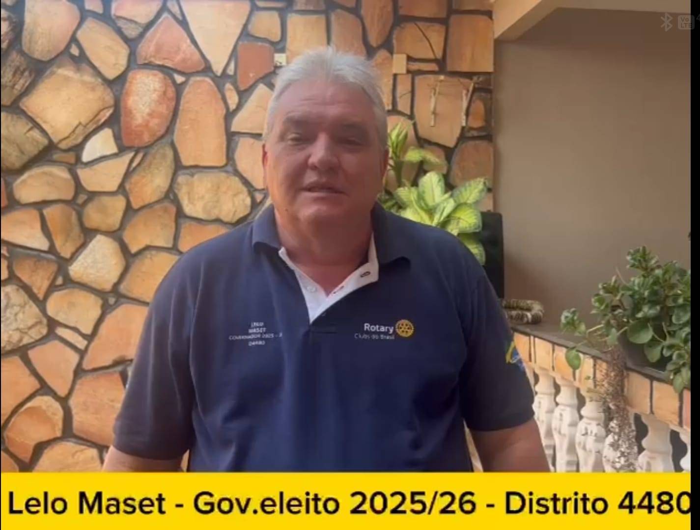 Governador Eleito para a Gestão 2025-26 do Distrito 4480 tem um recado para todos os Presidentes Eleitos e Governadores Assistentes