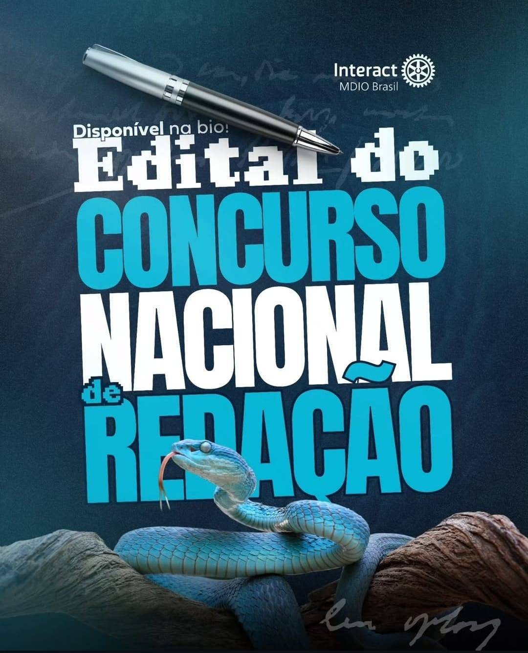 MDIO Interact Brasil Convida Para o Concurso Nacional de Redação