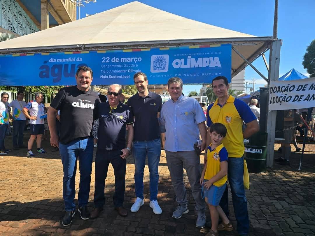 Rotary Club de Olímpia e Olímpia - Integração Comemoram o Dia Mundial da Água
