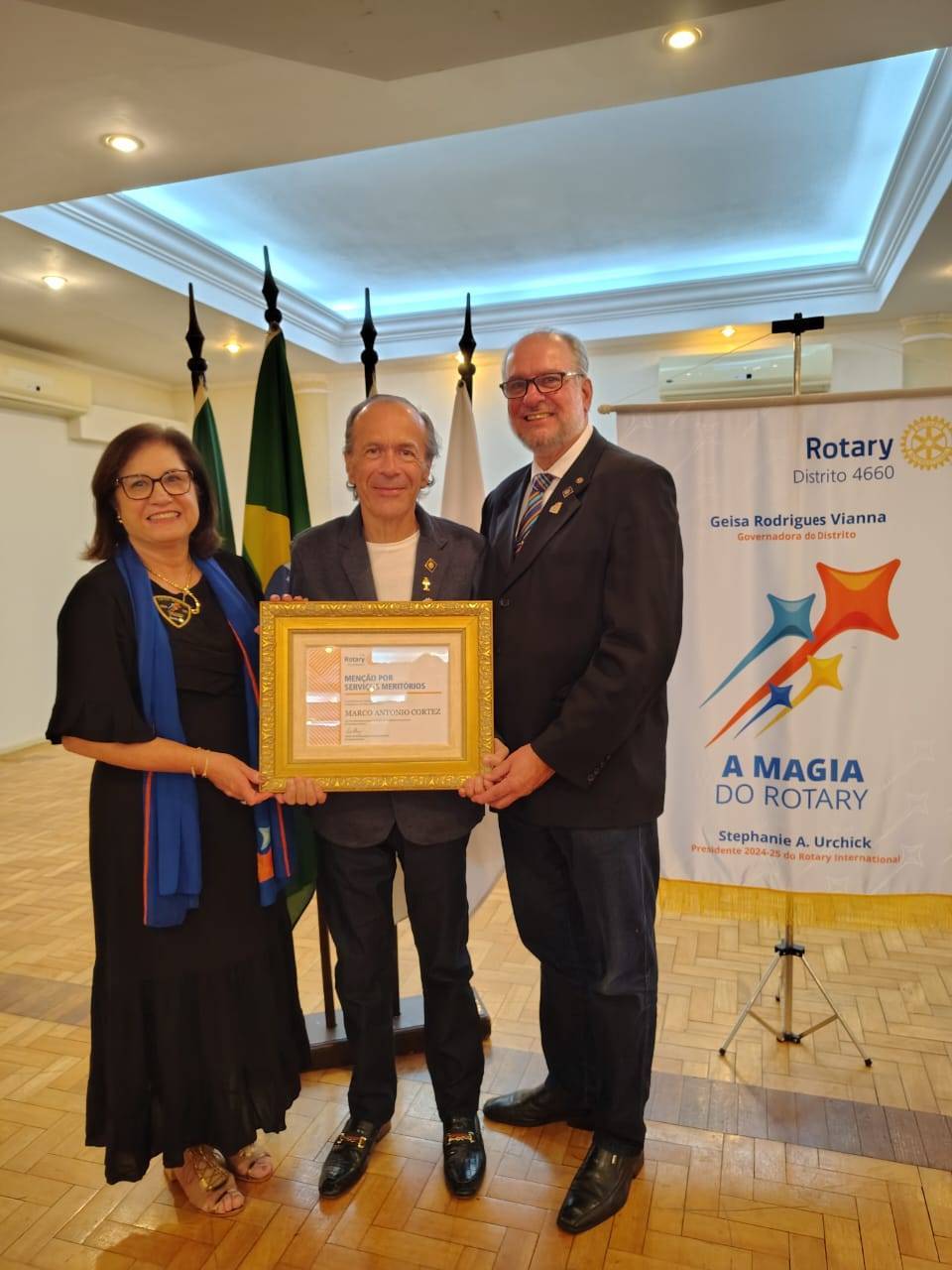 MENÇÃO DA FUNDAÇÃO ROTÁRIA POR SERVIÇOS MERITÓRIOS