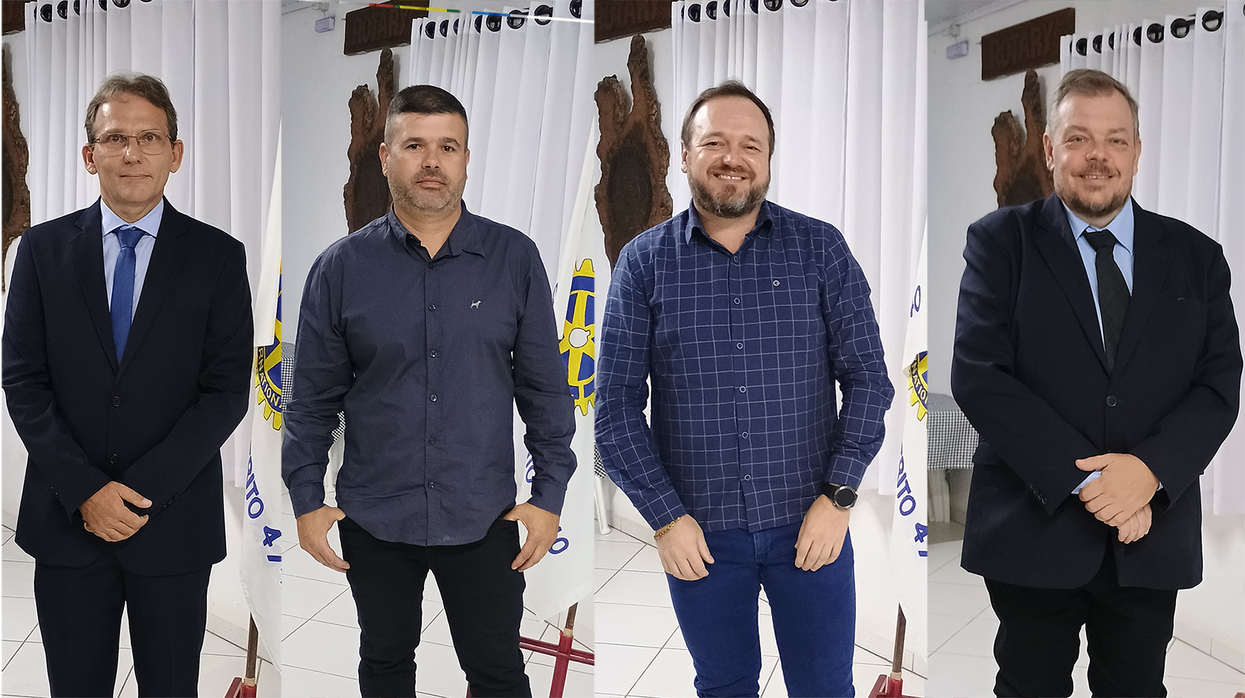 Novos companheiros admitidos em reunião festiva do Rotary Club de Canoinhas