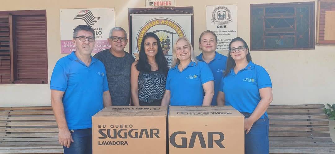 Rotary Club de Votuporanga - Novas Gerações realiza entrega de doação a Entidade Irmãos de Emaús em Votuporanga