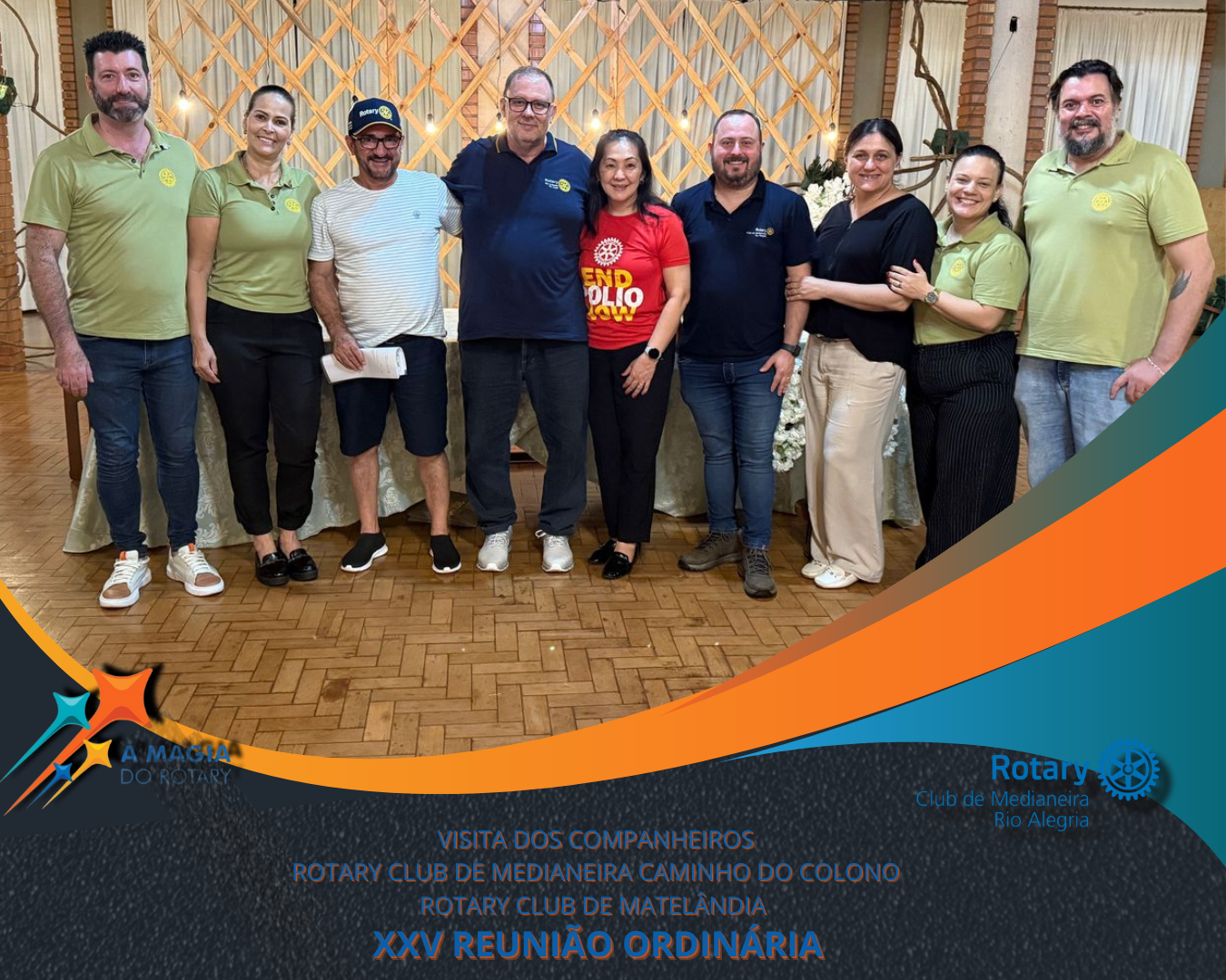 VISITA DE CLUBS IRMÃOS XXV REUNIÃO ORDINÁRIA