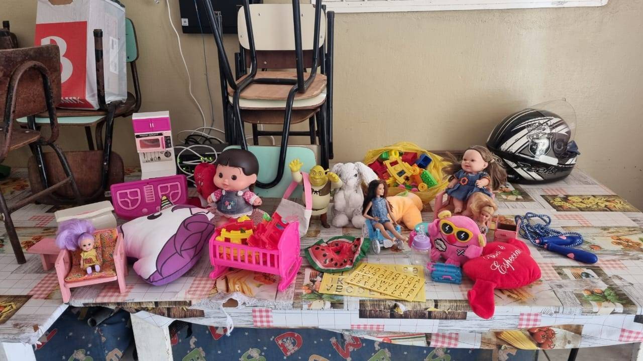 Doação de brinquedos para creche