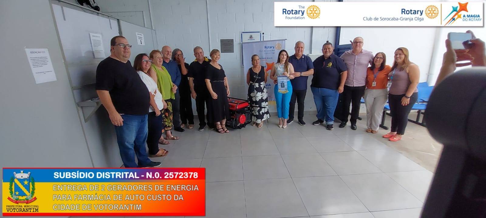 Entrega de dois Geradores de Energia Para a Secretaria da Saúde de Votorantim
