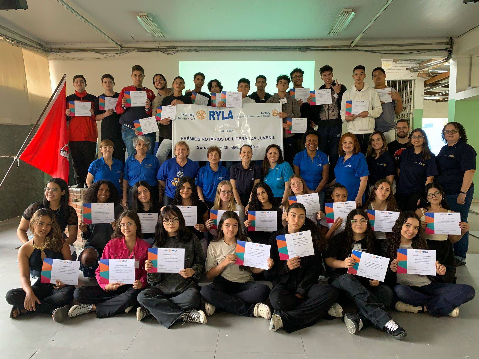 XX RYLA - EE Brigadeiro Tobias - RC de Sorocaba-Novos Tempos e Rotary E-Club do Distrito 4621-Tropeiros