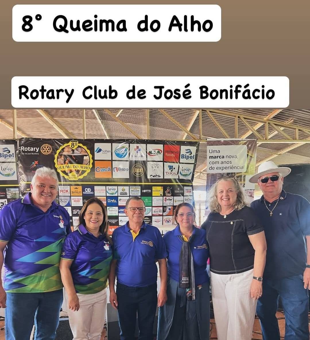 Camiseta da Assembléia Internacional é arrematada no 8º Queima do Alho do Rotary Club de José Bonifácio