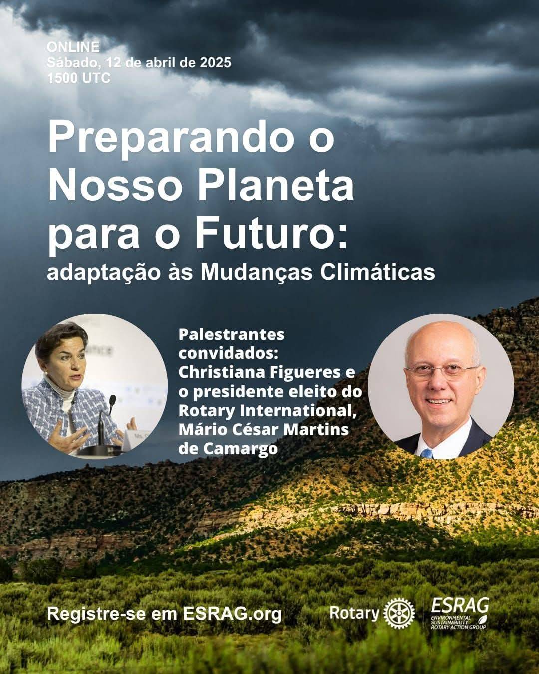 Palestra "Preparando o Nosso Planeta para o Futuro" com o Presidente 2025-25 do Rotary International - Mário Cesar Martins de Camargo