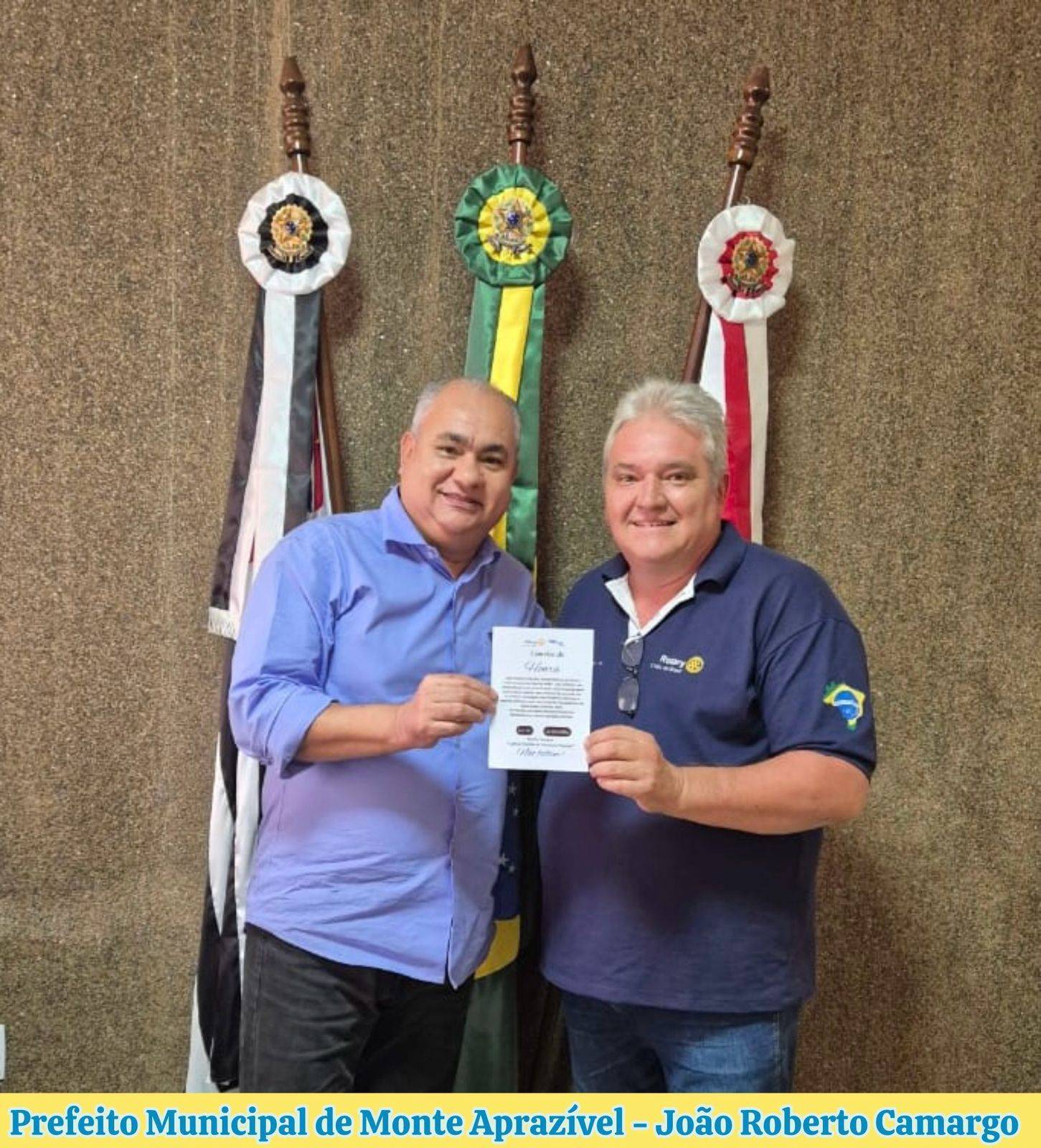 Governador Lelo Maset visita prefeito de Monte Aprazível