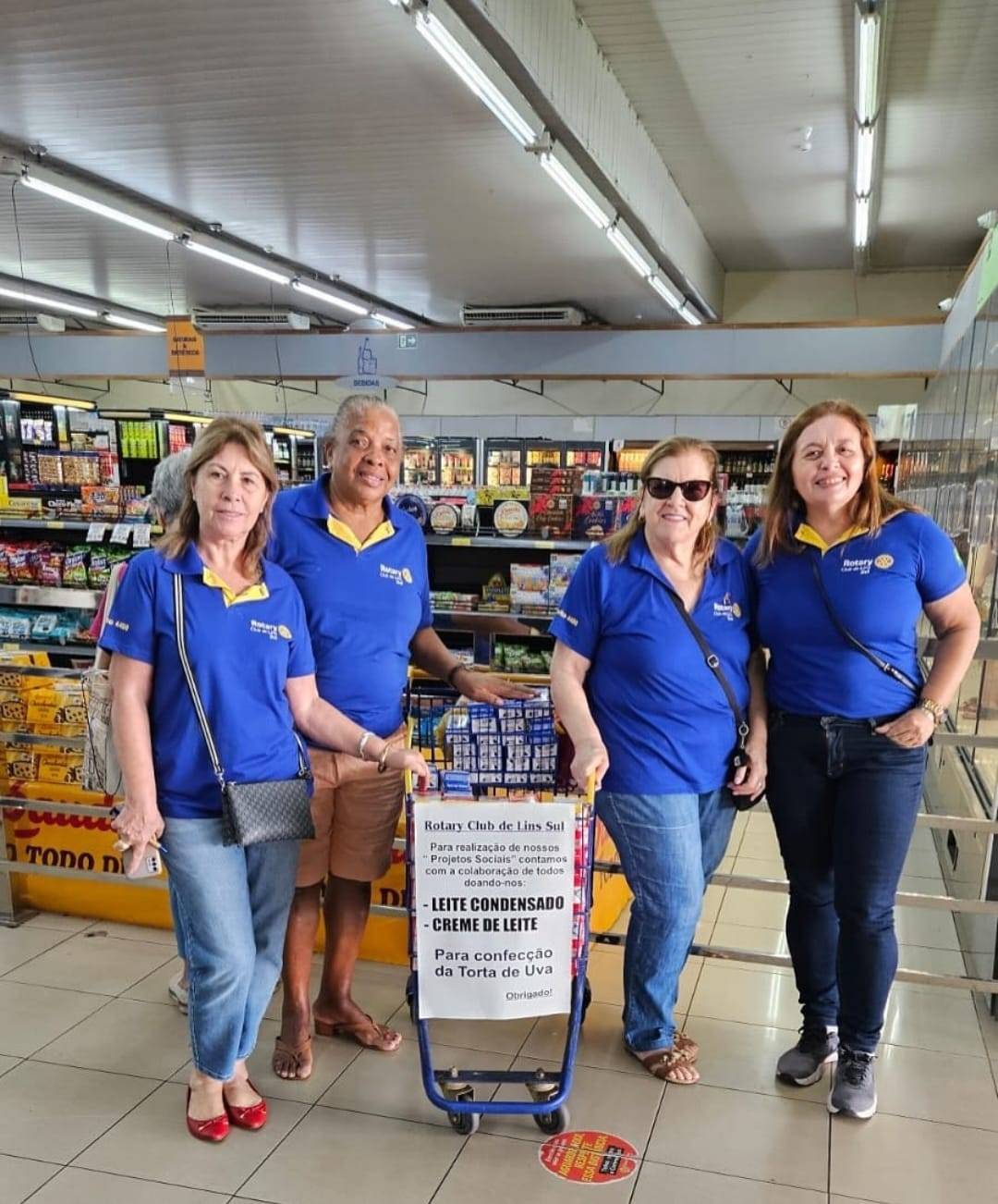 Rotary Club de Lins - Sul realiza arrecadação de produtos para a confecção da tradicional “Torta de Uva” para o dia das Mães