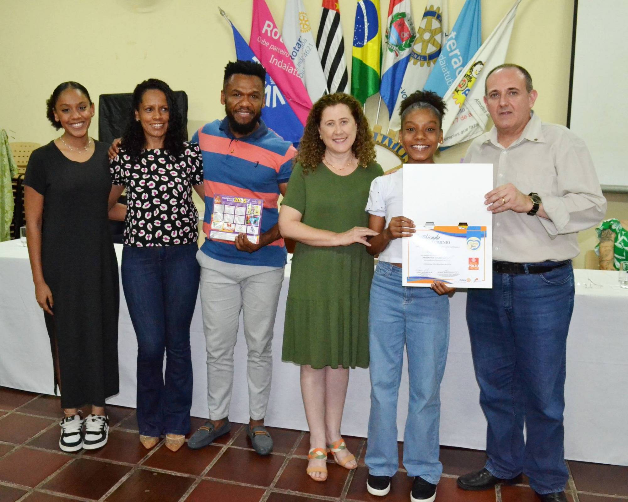 Entrega do Calendário da Paz