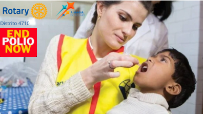 Distrito 4710 triplica esperança: mais de R$99 mil destinados ao combate global da poliomielite