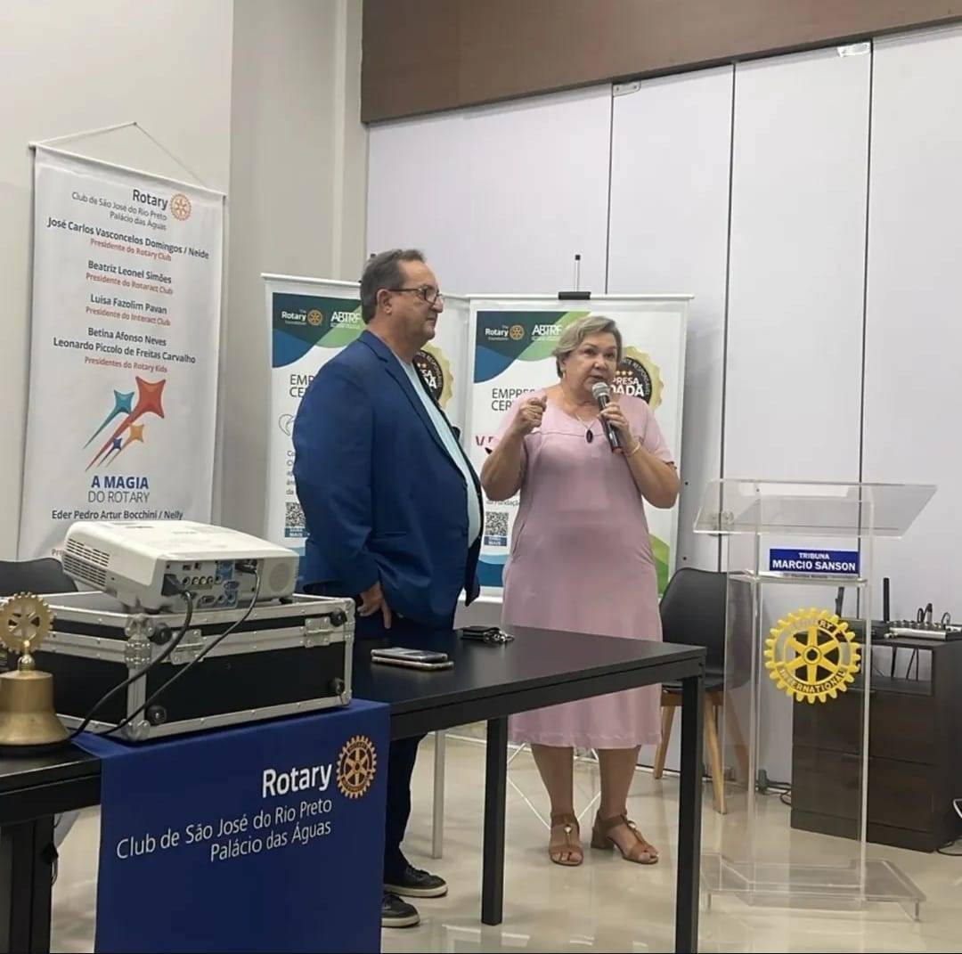 Gov. Eder e Nelly realiza visita oficial no Rotary Club de São José do Rio Preto - Palácio das Águas.