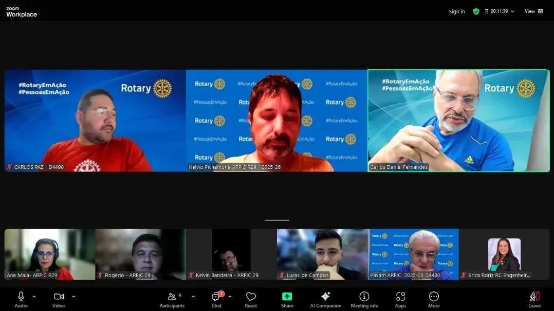 Gov. Pavan participa de reunião de Coordenadores Assistentes de Imagem Pública da Região 29 do Rotary International