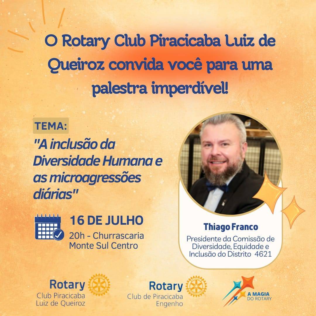 REUNIÃO INTERCLUBES - PALESTRA SOBRE MICROAGRESSÕES DIARIAS