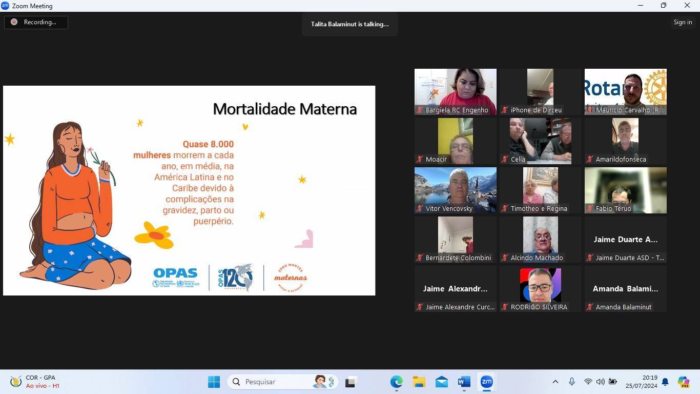 REUNIÃO COJUNTA - RIO DAS PEDRAS - SAUDE MATERNO INFANTIL