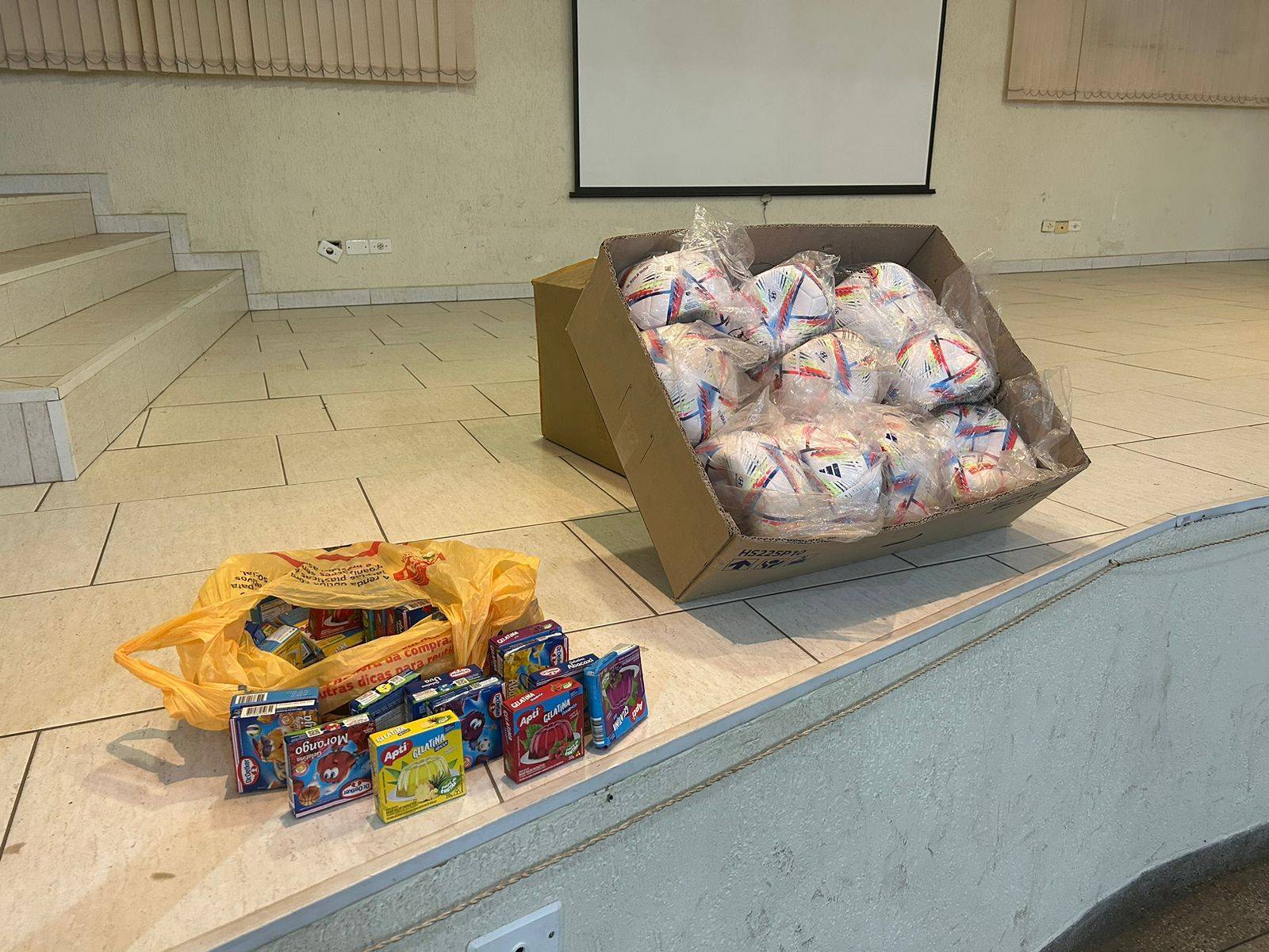 DOAÇÃO DE BOLAS OFERECIDAS PELA HYUNDAI MOTORS DO BRASIL EM PARCERIA COM ROTARY ENGENHO, E DISTRIBUIDA AOS PARCEIROS COMO PANORAMA FUTEBOL CLUBE E EE DOM EDUARDO MILAD KOAIK E EE PROF AUGUSTO SAES