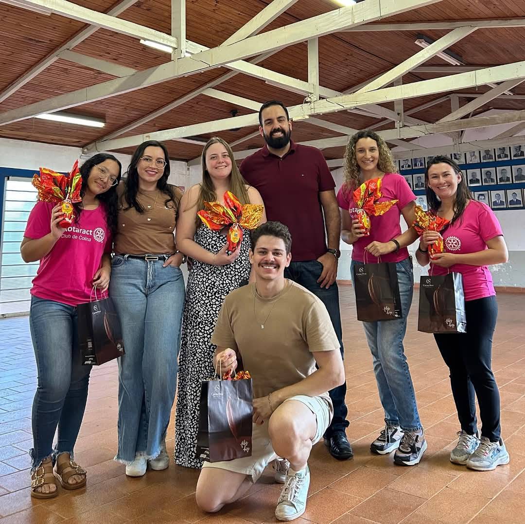 Rotaract Club de Colina realiza companheirismo entre associados em comemoração a Páscoa