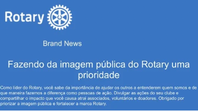 Rotary em Ação: Por que Fortalecer Nossa Marca é Fortalecer Nosso Impacto