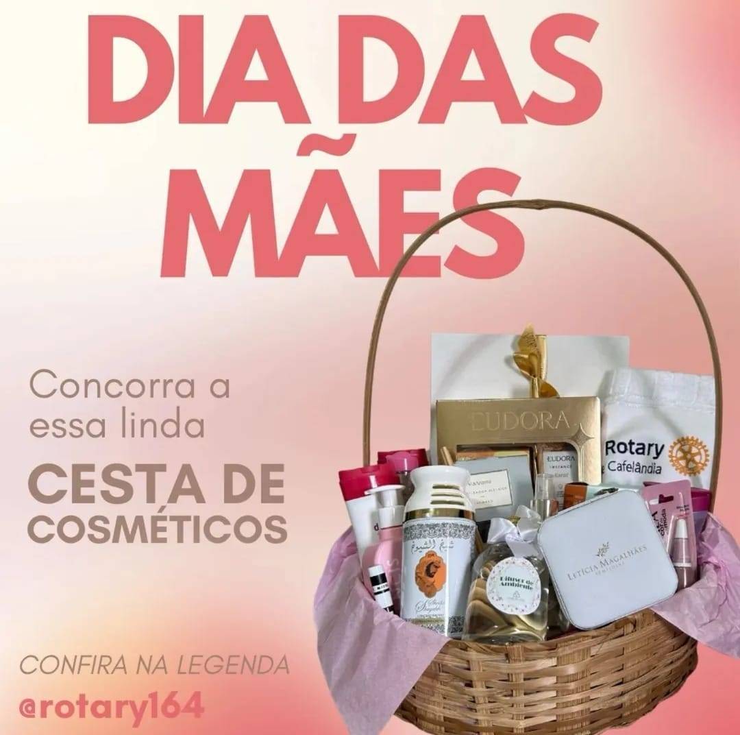 Rotary Club de Cafelândia realiza sorteio de cesta de Dia das Mães