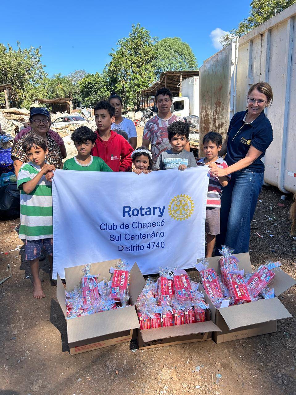 Doação realizada por companheiras