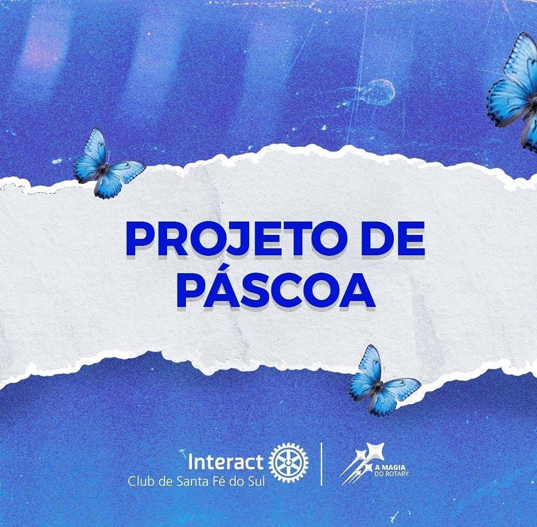 Interact Club de Santa Fé do Sul realiza caça aos ovos com crianças da Casa Lar