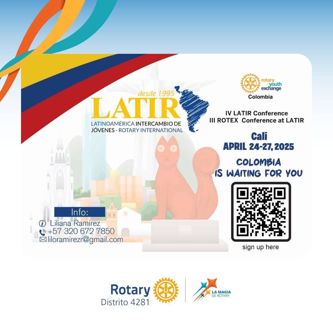 4ª Conferência Internacional LATIR e 3ª Conferência ROTEX em Cali, Colômbia, abril de 2025 - 25 a 27/04