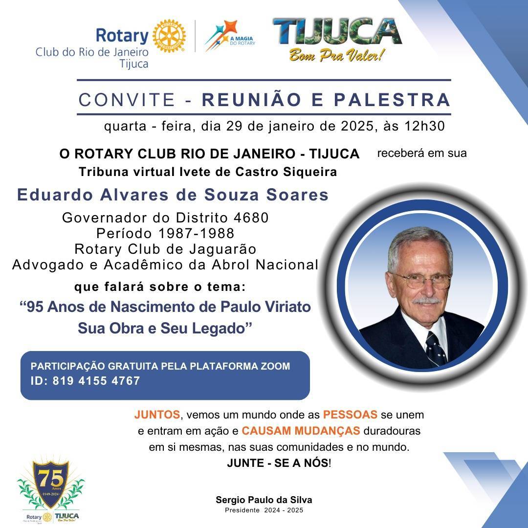 Palestra de Eduardo Álvares de Souza Soares Governador 1987-88