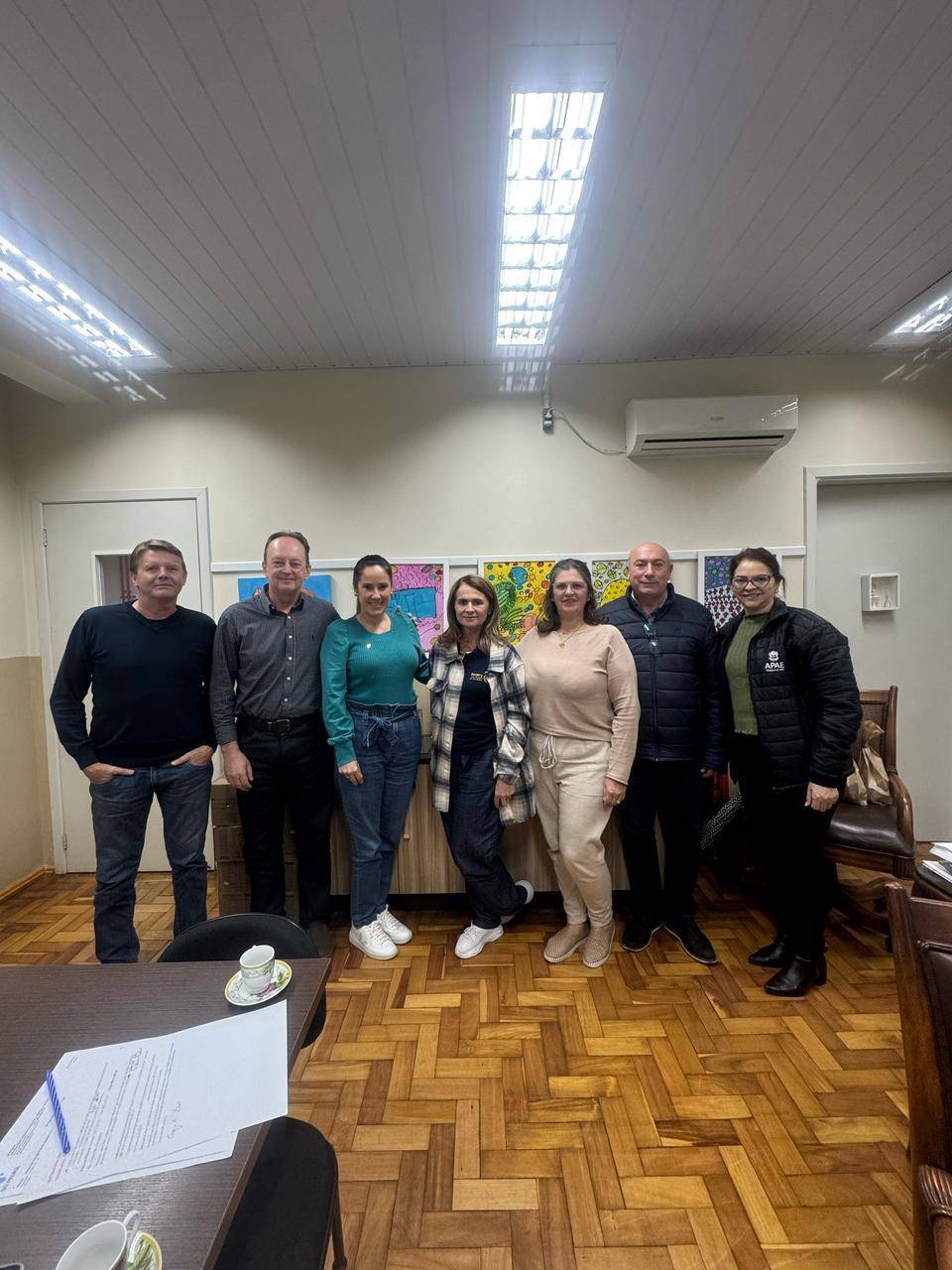 Rotarianos na APAE - Todos que aparecem na foto fazem parte do Rotary!