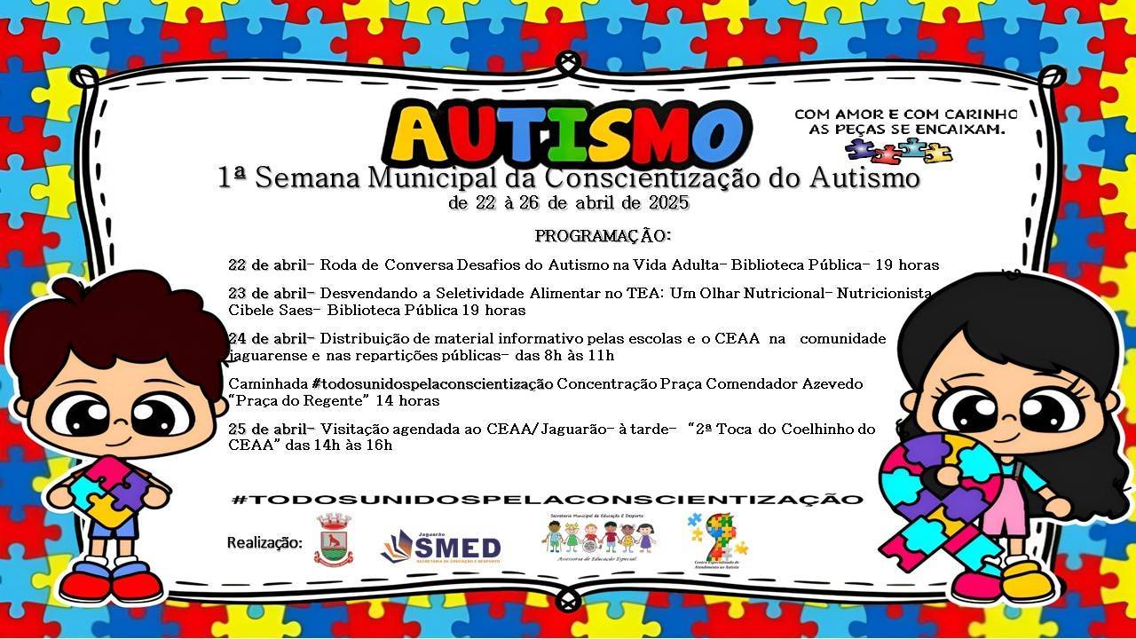 Semana do Autismo.