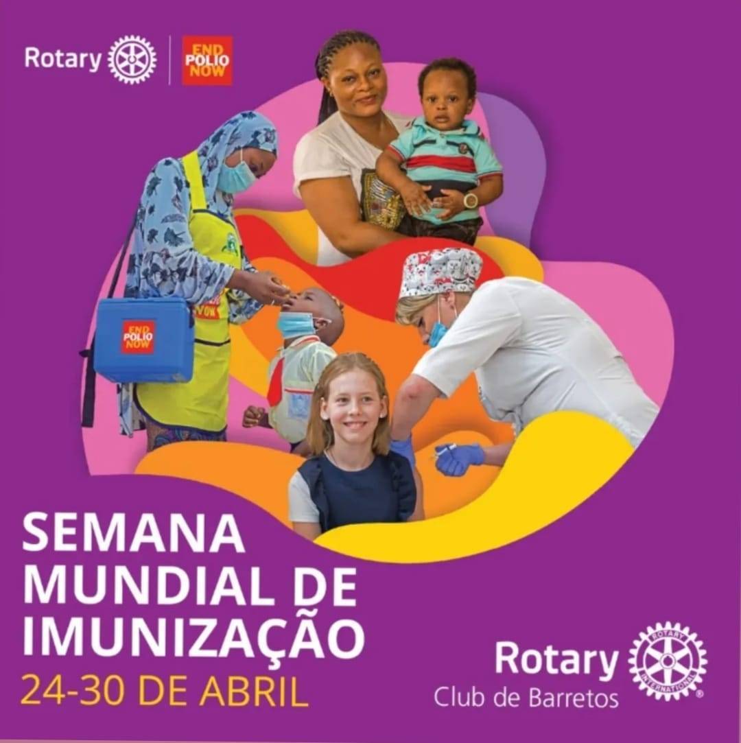 Rotary Club de Barretos realiza semana de imunização contra a pólio