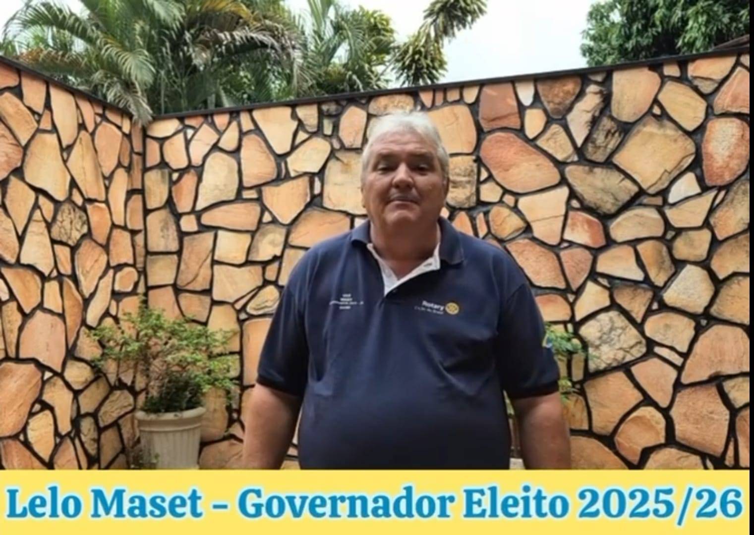 Vídeo do Gov Lelo Maset e Texto do Gov. Israel Alfonso convidando os associados para a Assembleia Distrital