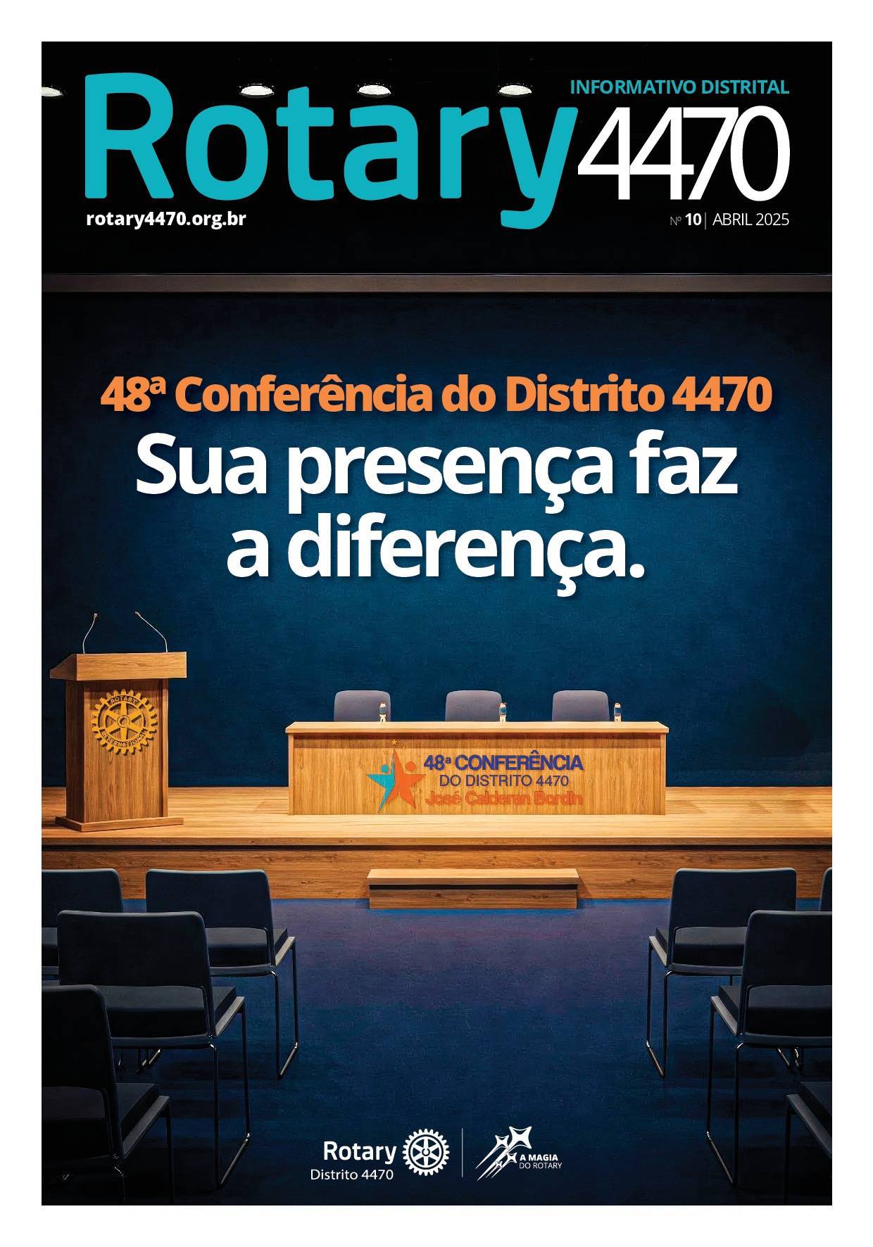 Informativo Rotário de ABRIL/2025 - Numero 10 - Carta Mensal