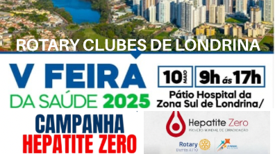 Rotary dá início à Campanha Hepatite Zero em Londrina com testagens durante a V Feira da Saúde