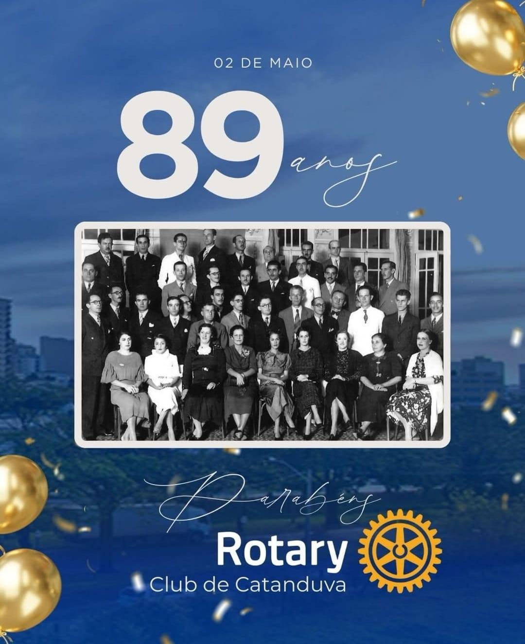 89 Anos de Dedicação: A História do Rotary Club de Catanduva