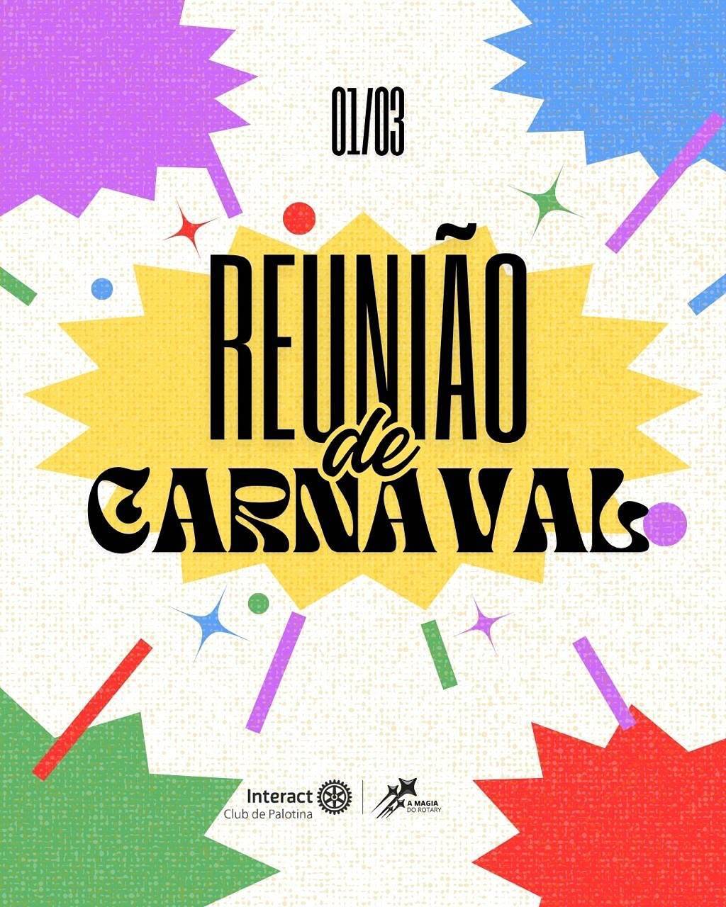 🎊🪅QUEM AÍ GOSTA DE CARNAVAL??? 👯🎉 No dia 1 de março ocorreu a 9ª reunião extraordinária do interact club de Palotina, e não foi só uma reunião não tá?! ocorreu lacre e babadeiro com esses looks de carnaval ICÔNICOS que o interactianos produziram!! Nosso convidado Joaquim foi como o ICÔNICO Fred Mercury que ganhou como melhor fantasia da reunião!!!!! Além disso tivemos a ilustre presença de dois intercambistas que foram super produzidos com suas fantasias de carnaval e falaram para a gente como está sendo o intercâmbio aqui no BR 🇧🇷😜