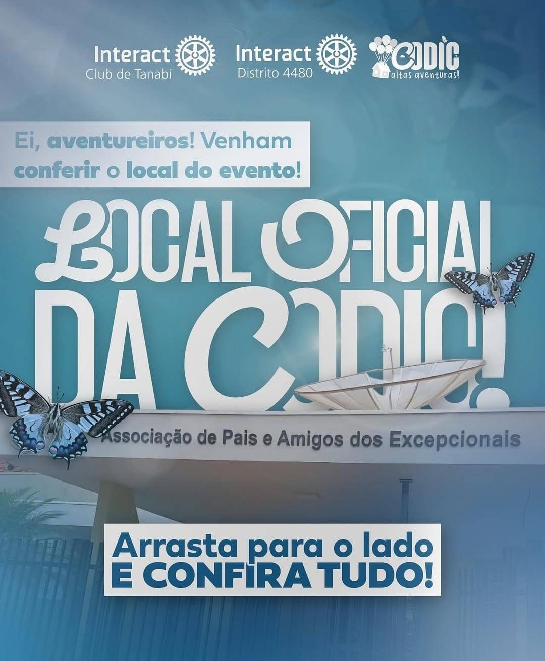 Interact Club de Tanabi anuncia local da CODIC - altas aventuras