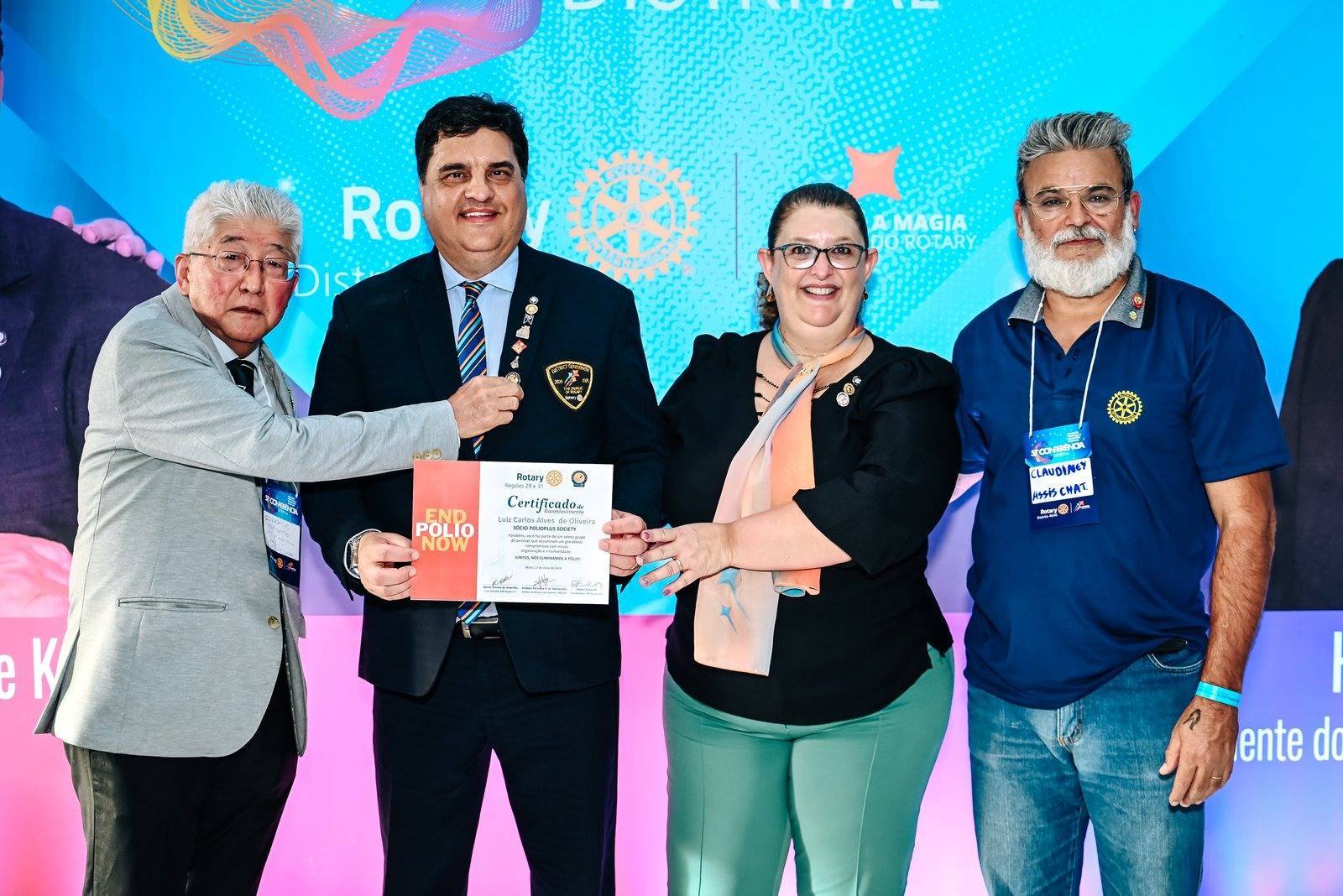 Distrito 4640 incentiva a campanha de doações individuais para o Polio Plus Society