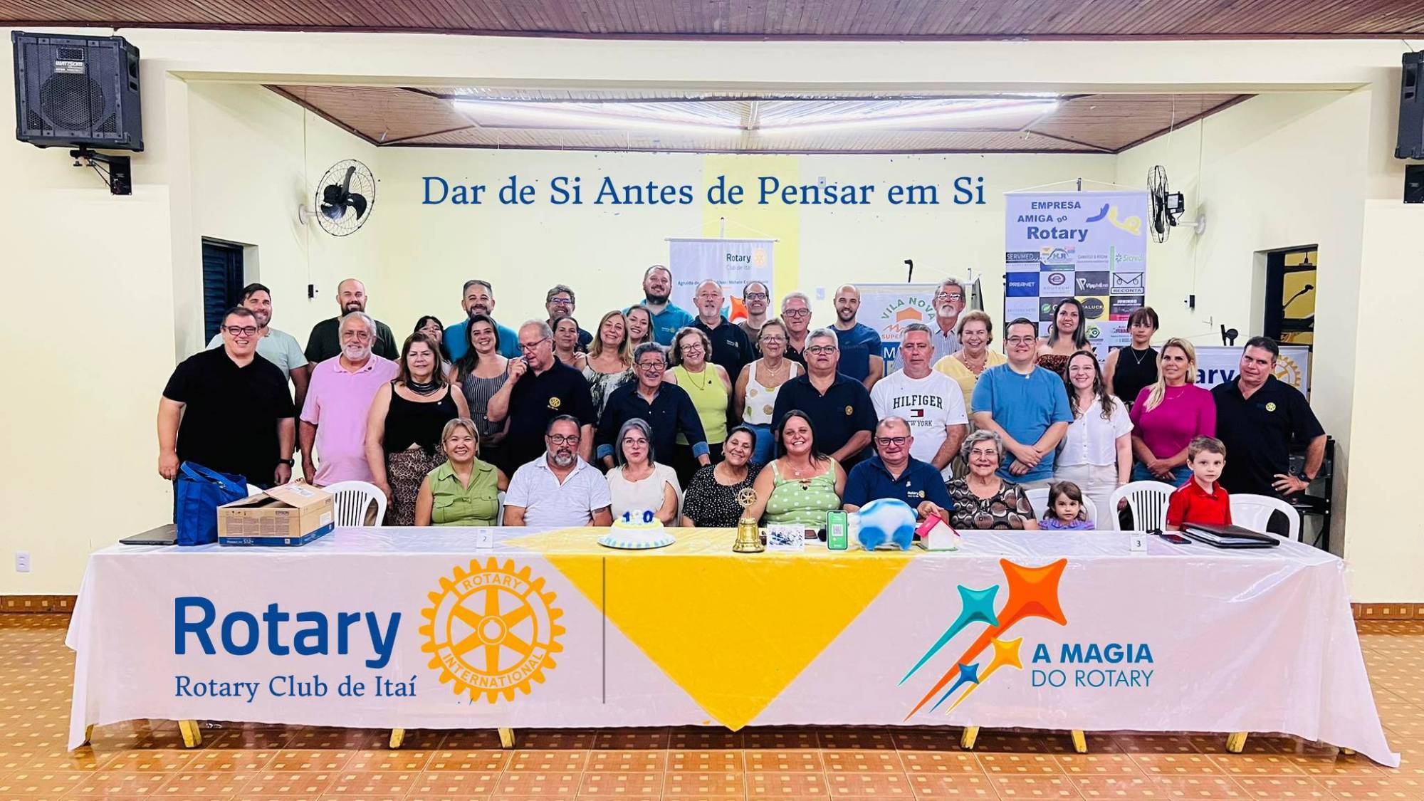 Uma conquista de todos os Companheiros (as) Ela simboliza o empenho e é um resultado da união de todos. Parabéns ao Rotary Club de Itaí por esse marco tão especial.