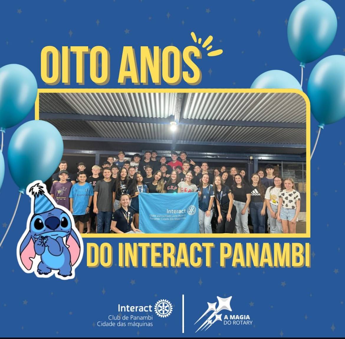 Comemoramos no dia 04/04 o aniversario de 8 anos do nosso clube!