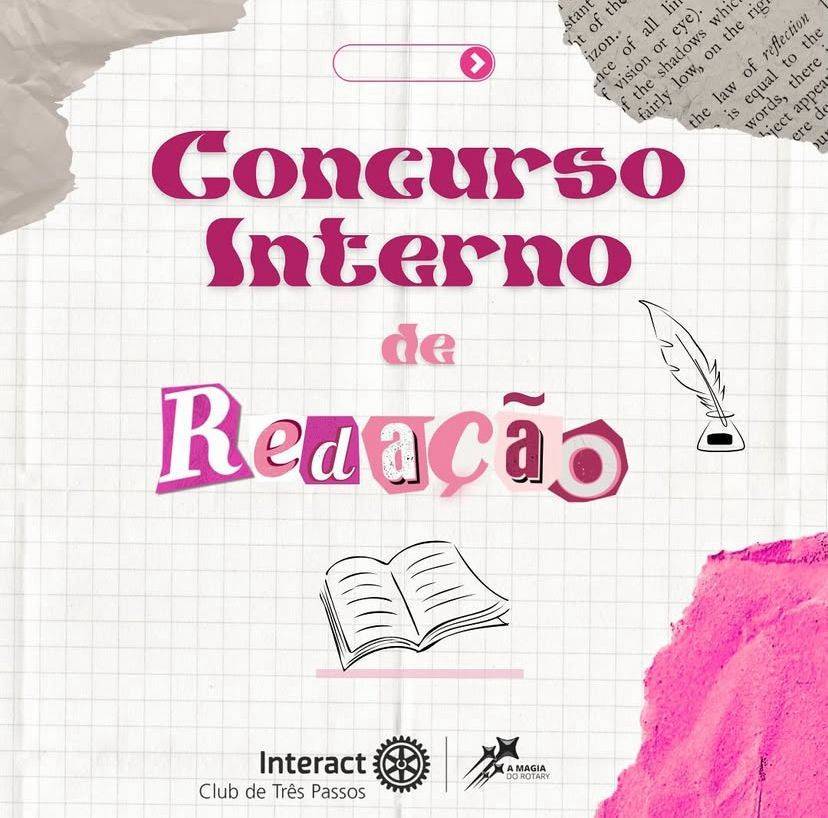 Concurso Interno de Redação🩷🖊️  E com grande satisfação que o Interact Club de Três Passos anuncia os ganhadores do nosso Concurso Interno de Redação!  Em primeiro lugar ficou nosso associado Leonardo Ataíde, em segundo lugar nossa associada Tainá Savian, em terceiro lugar nossa associada Carolina Padilha!  Queremos agradecer a todos os associados e a jurada que participaram do concurso e parabenizar a todos que se desafiaram e se dedicaram nessa dinâmica que é tão importante para nos ajudar a melhorar cada vez mais!!  #paratodosverem : Este post possui legenda alternativa para promover a inclusão social, para ter acesso a esta legenda basta você ativar as funções de acessibilidade em seu celular.  #distrito4660 #interactbrasil #interacttpfazadiferença
