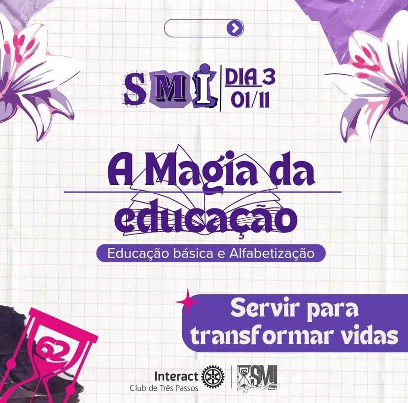 Dia 3 da SMI - “Servir para transformar vidas” 🧸💜  Terceiro dia da Semana Mundial do Interact da gestão 2024-25, com o tema “Servir para transformar vidas”.  Para esse dia de SMI, nosso clube realizou uma atividade com as crianças na escola municipal Wally Elisa Hartmann, de Três Passos.  O associados do clube ficaram responsáveis de guardar livros com o intuito de entregá-los juntamente com brinquedos para as crianças!  Uma tarde como essa é ótima para reviver a infância e lembrar de seus momentos bons, além de nos divertirmos demais!!  Com carinho, Interact Club de Três Passos!💜  #paratodosverem: Este post possui legenda alternativa para promover a inclusão social, para ter acesso a esta legenda basta você ativar as funções de acessibilidade em seu celular.  #distrito4660 #interactbrasil #interacttpfazadiferença