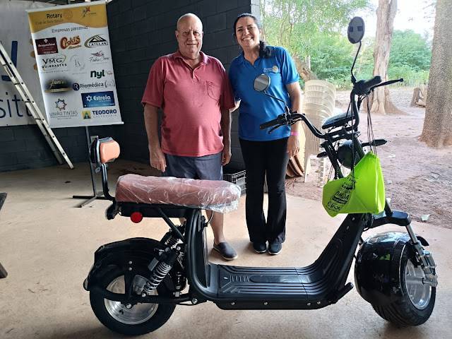 Rotary Club de Bady Bassitt sorteia moto elétrica