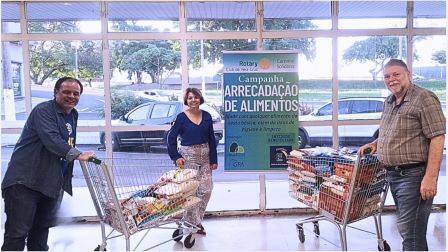 A campanha acontece mensalmente e a meta é atingir os 200 quilos no mês que vem em favor ao Educandário Bento de Abreu