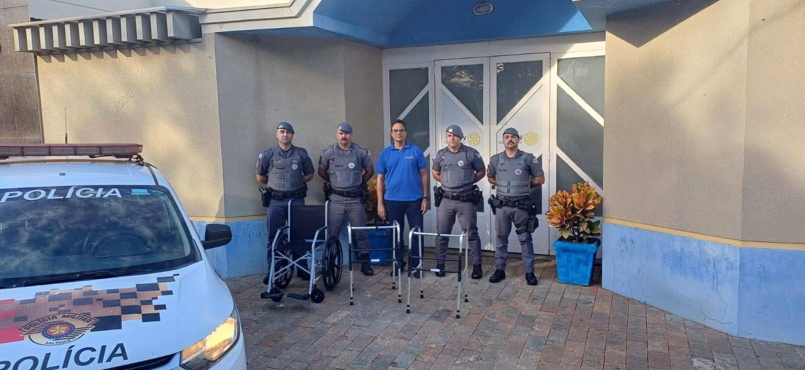 Realizada doação de uma Cadeira de Rodas e dois Andadores de Alumínio ao Rotary Club de Itápolis